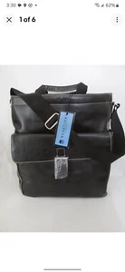 Kenneth Cole Leather Messenger Bag with Tags - Picture 1 of 1