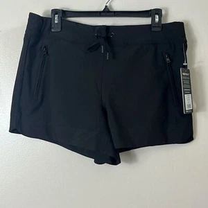 90 Degree by Reflex Black zipper pocket shorts women’s L NWT - Picture 1 of 10