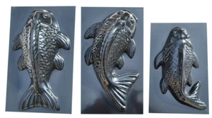 Molde de hormigón 3D peces piedra decoración jardín acuario plástico molde vendido - Imagen 1 de 18