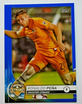 2020 RONALDO PENA Topps MLS Soccer Blue Parallel 77/99 Houston Dynamo - Image 1 of 2