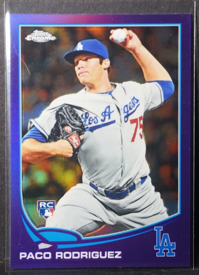 PACO RODRIGUEZ—2013 Topps Chrome Purple Refractor #182—ROOKIE CARD - Image 1 of 1