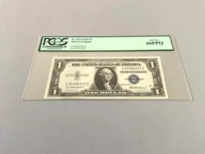 U.S. 1 Dollar FR 1615 1935-F 'Silver Certificate' PCGS 66 PPQ - Picture 1 of 4