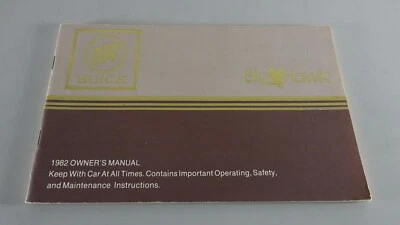 Manuale Del Proprietario / Manuale Buick Skyhawk Anno 1982 - Immagine 1 di 2
