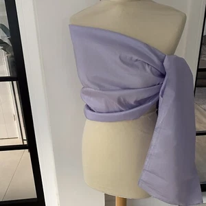 Lilac Taffeta Brand New Ladies Evening Shawl/Wrap - TF25 - Picture 1 of 4