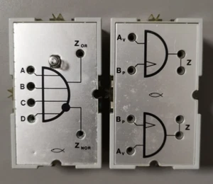 Fischertechnik Elektronik Baustein Or Nor & Baustein Dynamisch And Silberlinge - Bild 1 von 24