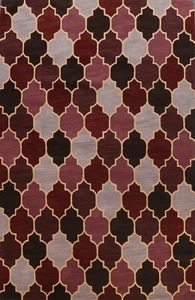 Contemporary Trellis Oriental Area Rug Living Room Hand-Tufted Wool 9x12 Carpet - Picture 1 of 12