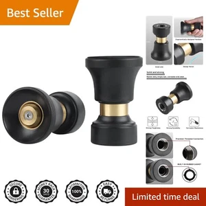 Versatile Adjustable Brass Hose Nozzle 2-Pack for Efficient Watering & Cleaning - Picture 1 of 9