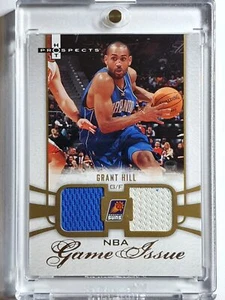 2007 Fleer Hot Prospects Grant Hill #PATCH Game Worn Dual Jerseys - Rare - Picture 1 of 4