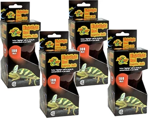 Nightlight Red Reptile Bulb 100 Watts (4 Pack) - Picture 1 of 12