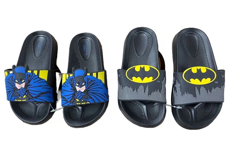 Batman Badeschlappen 3D Badeschuhe Latschen Sandalen  25/26 27/28 29/30 31/32 - Bild 1 von 4