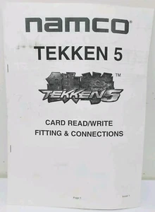 Namco TEKKEN 5 CARD READ/WRITE FITTING e CONNECTIONS manual - Imagen 1 de 3