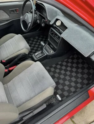 P2M 地毯脚垫 4 件套适用于本田 Civic SH3 EF Hatch Sedan Wagon 88-91 全新 — 第 1/4 张图片