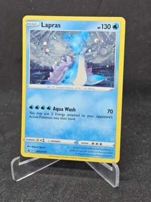 Pokemon Card Lapras SWSH051 Sword & Shield Black Star Holo Promo - Image 1 of 2