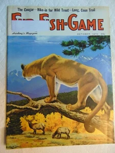 FUR-FISH-GAME MAGAZINE October 1970 The COUGAR - Picture 1 of 1