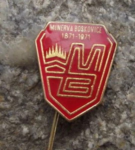 1971 Minerva Boskovice Sewing Machines Czechoslovakia Centenary Pin Badge - Picture 1 of 3