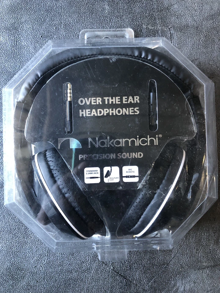 NEW Nakamichi Over the Ear Headphones Metallic Microphone PRECISION SOUND NK780  - Image 1 of 2