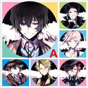 Anime Bungou Stray Dogs Dazai Chuuya insignes 6 pièces épingles sac d'école 2,3" - Photo 1/5