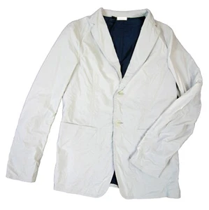 Jill Sander Men's Amalia Tow-Button Wrinkle-effect Blazer Jacket, Lt. Grey, S US - Picture 1 of 5