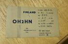 Ephemera Postcard Qsl Card Vintage Finland Helsinki Alti Unkuri Oh2hn Vartiokyla