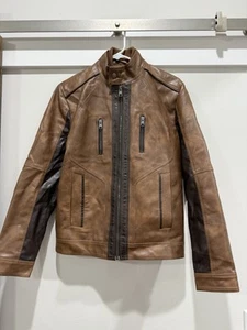 Vintage INC International Men’s Leather Jacket Bomber Style Sz XS - Picture 1 of 2