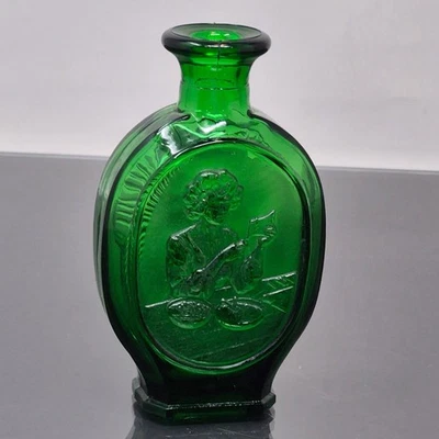 DAR Daughters Of The American Revolution Green Glass Bottle 1979 - Image 1 of 4