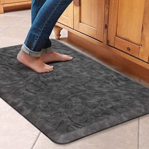 Alfombra de cocina acolchada antifatiga alfombrilla impermeable antideslizante alfombra de pie... - Imagen 1 de 6