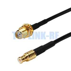 MCX Male Plug to SMA Female Jack Connector RF Pigtail Jumper RG174 Coaxial Cable - Photo 1/4