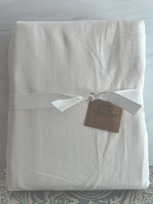 Pottery Barn Caterer's Box Tablecloth Rectangular 70x126 NWT White - Image 1 of 4