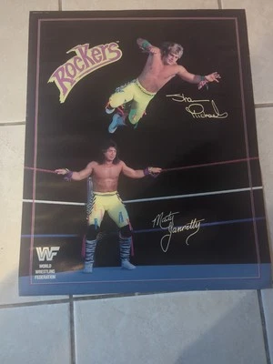 Póster vintage 1989 WWF Wrestling 21x17 The Rockers  Foto 1 de 4