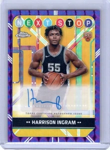 2024-25 Topps Chrome Harrison Ingram RC Auto Purple Next Stop  - Picture 1 of 2