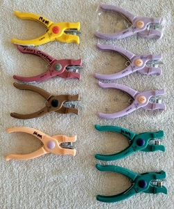 9 Provo Craft Hole Punches Star Leaf Heart Tear Drop Scrapbooking Cards Crafts - Picture 1 of 9