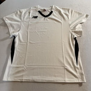 New Balance Men's Lacrosse LAX Jersey Short Sleeve Mesh White Polyester Medium - Picture 1 of 7