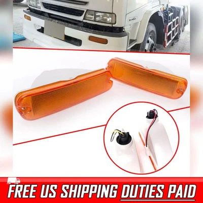 Lámpara de parachoques delantero Isuzu LR luz lente ámbar para Deca Giga WA21 FTR GXZ 1993-10 Foto 1 de 4