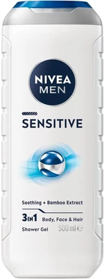 MEN Sensitive Shower Gel and Body Wash 500Ml | with Bamboo Extract | 3 in 1: for - image 1 of 4