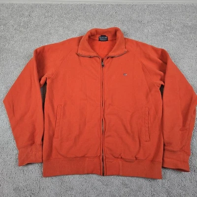 Polo Jeans Comp Cremallera Completa Suéter Para Hombres Mediano Naranja Grunge Años 90 Normcore Preppy  Foto 1 de 4