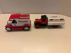 Küstenwagen & Ford Van Münzbank 2er Set Räder funktionieren - Bild 1 von 3