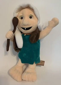 Mayan Woman 13” Super Soft Plush Toy XPLOR XCARET Mexico White Hair Green Dress - Picture 1 of 7