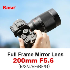 Kase 200mm F5.6 Full Frame Reflex Lens for Canon EF RF Sony E Fujifilm X Nikon Z - Picture 1 of 6
