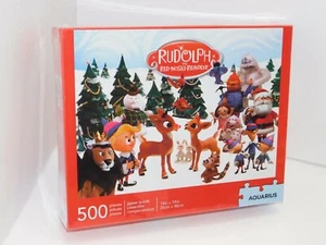 Rudolph Reindeer Christmas Puzzle 500 pieces Indoor Activity Holiday Gift Santa - Picture 1 of 6
