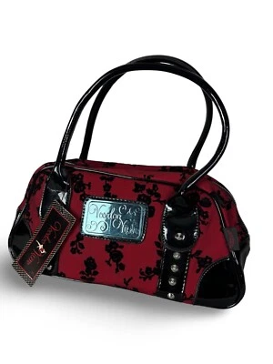 Voodoo Vixen ретро винтажный Couture вид 50-х 60-х пин-ап красный и черный Дамская сумка сумка сумка - Изображение 1 из 4