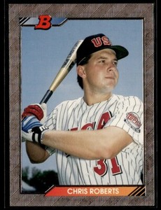 1992 Bowman Gold Foil #569 Chris Roberts Team USA Rookie