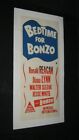 Original RONALD REAGAN BEDTIME FOR BONZO Australian Daybill LEINENBACKED