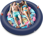 Tanning Pool Lounger Float, Inflatable Pool Floats Adult Size, Suntan Tub Party 