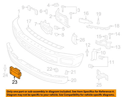 FORD OEM 18-19 F-350 Super Duty Bumper Components-License Bracket HC3Z17A385BC - Image 1 of 2