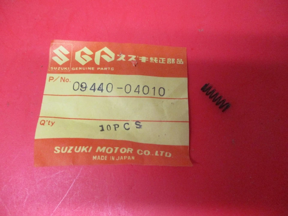 NOS NEW OEM ORIGINAL SUZUKI SPRING T500 T250 T350 TM75 RV90 09440-04010 - Image 1 of 1
