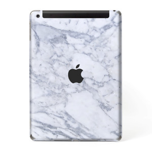 Skins Aufkleber Wrap für Apple iPad 9.7 2017 - grau weiß Standard Marmor