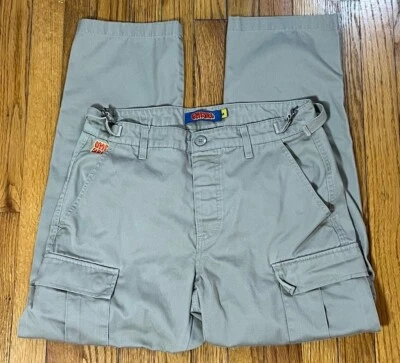 Pantalones Empyre 28” Relax Beige Carga Ajustable Sueltos Patinaje Patinador Pantalones Foto 1 de 4