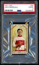JACK MARSHALL 1911-12 C55 Imperial Tobacco #29 PSA 2 GOOD MONTREAL WANDERERS HOF