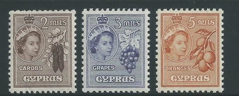 Cyprus Scott # 168-170 MNH Elizabeth II Cover