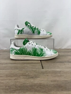 2016 Adidas PW Stan Smith Pharrell BBC Palm Tree White/Green Sneakers  Men’s 7 - Image 1 of 4